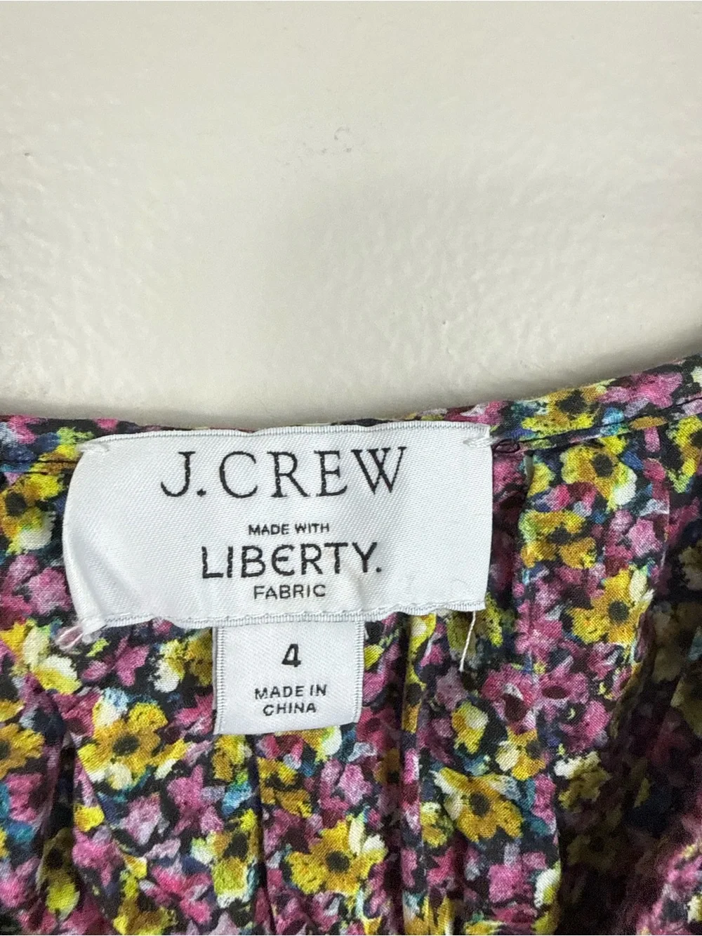 J Crew Purple Liberty Floral Square-Neck Smocked Peplum Top 4 Busy Izzy Purple